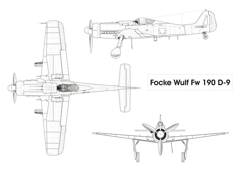 Fock Wulf Fw 190 D-9 Diagram