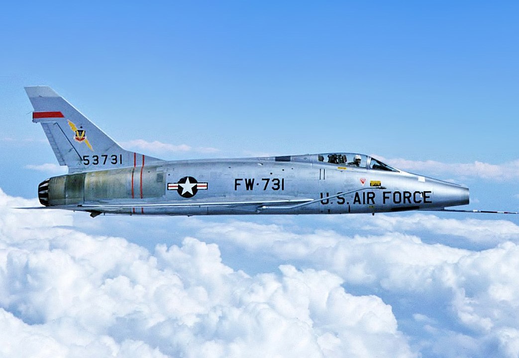 North American F-100 Super Sabre Over Rogers Dry Lake Edwards AFB