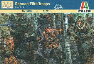 German Elite Troops WWII, 1/72 Scale Plastic Figures