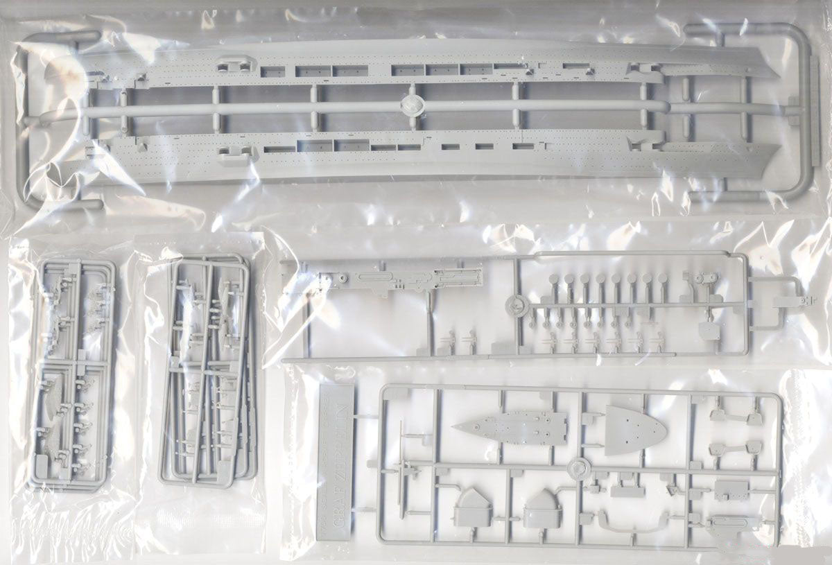 Graf Zeppelin German Aircraft Carrier, 1:700 Scale Model Kit Sprue