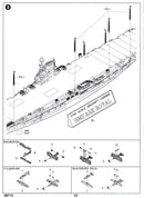HMS Ark Royal Aircraft Carrier 1939, 1:700 Scale Model Kit Instructions Page 12