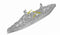 USS Texas Battleship BB-35, 1:700 Scale Model Kit
