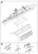 HMS Westminster F237 Type 23 Frigate, 1:700 Scale Model Kit Instructions Page 8