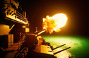 USS Missouri Firing During Desert Storm Feb 6 1991
