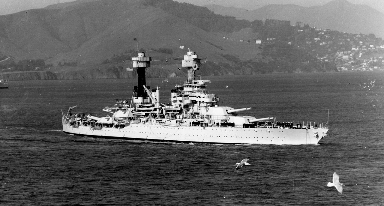 USS West Virginia BB-48 1934