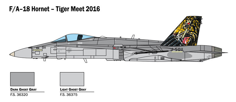 Boeing F/A-18 Hornet Swiss Air Force, Tiger Meet 2016, 1/72 Scale Model Kit