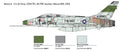 North American F-100F Super Sabre, 1/72 Scale Model Kit USAF Illustration
