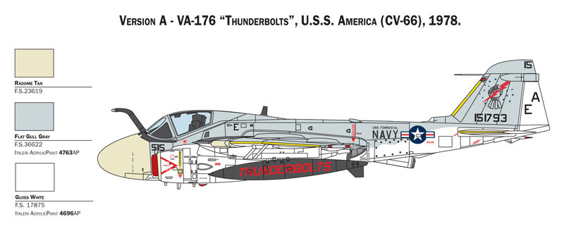 Grumman KA-6D Intruder, 1/72 Scale Plastic Model Kit VA-176 Livery 1978