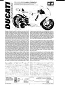 Ducati Desmosedici Motorcyle 1:12 Scale Model Kit By Tamiya Instructions Cover Page
