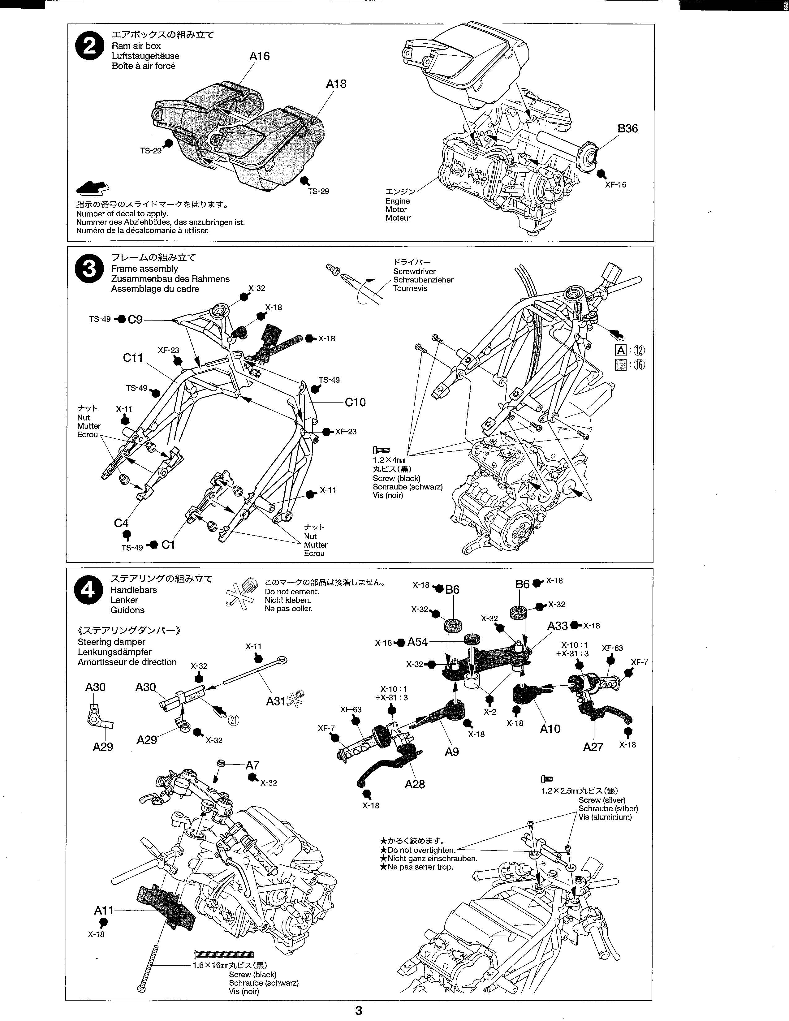 Ducati Desmosedici Motorcyle 1:12 Scale Model Kit