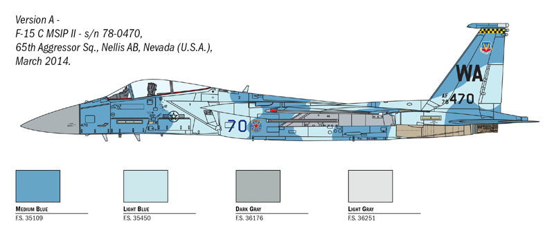 McDonnell Douglas F-15C Eagle, 1/72 Scale Model Kit