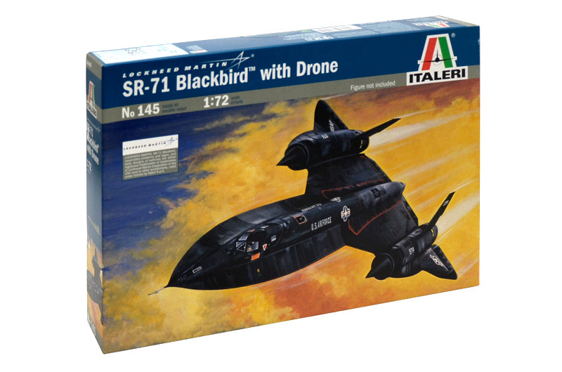 Lockheed SR-71 Blackbird With Drone, 1/72 Scale Model Kit