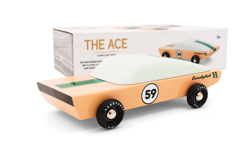 Ace Racer Wooden Car