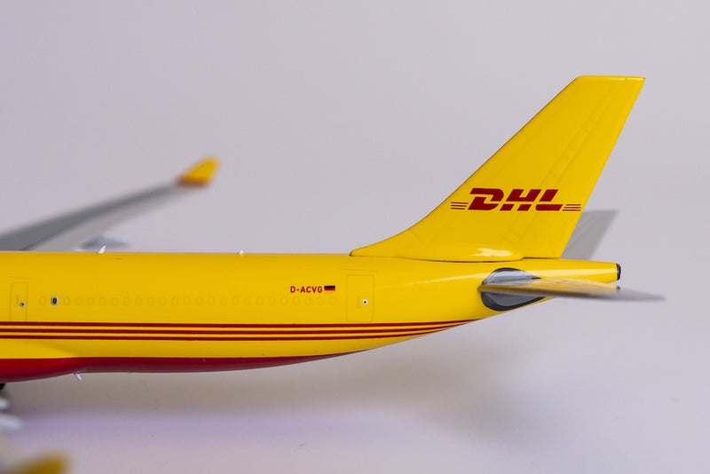 Airbus A330-300P2F DHL (D-ACVG) 1:400 Scale Model Tail Close Up