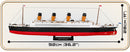 RMS Titanic 1:300 Scale, 2810 Piece Block Kit By Cobi Port Side Dimensions