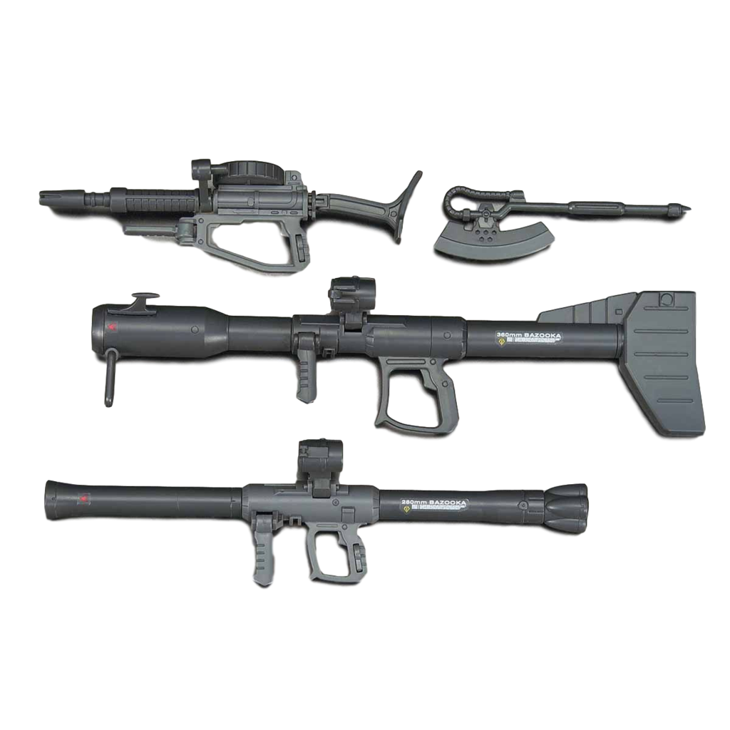 Gundam Real Grade Series #26 MS-06R-2 Johnny Ridden’s Zaku II 1:144 Scale Model KIt Weapons