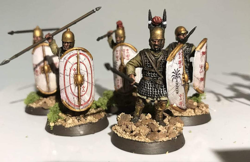 Warriors Of Carthage, 28 mm Scale Model Plastic Figures Close Up Example