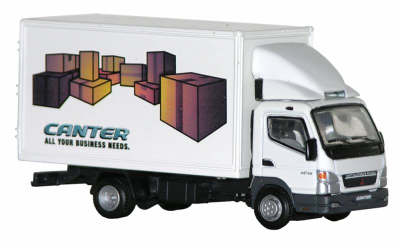 Mitsubishi Fuso Canter FE Delivery Van (White) 1:87 (HO) Scale Model By Promotex