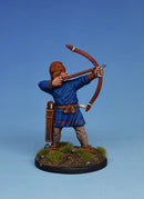 Dark Age Archers And Slingers, 28 mm Scale Model Plastic Figures Painted Archer