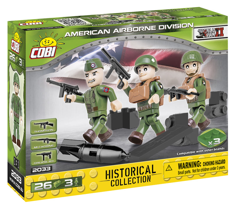 American Airborne Division WW2, 26 Piece Block Kit By Cobi