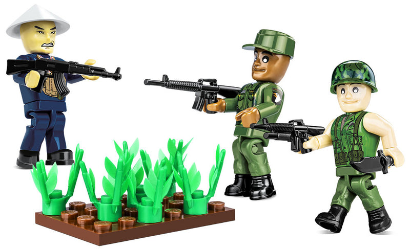Vietnam War Figures, 30 Piece Block Kit Completed Kit