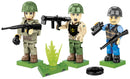 American D-Day 1944 WW2 Figures, 30 Piece Block Kit Completed Figures