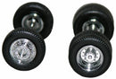 Chrome Wheels, Planetary Hubs 4 Front, 4 Rear 1:87 (HO) Scale Model By Promotex