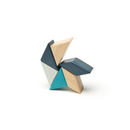 Pocket Pouch Prism (Blues) 6 Piece Magnetic Wooden Block Set Example