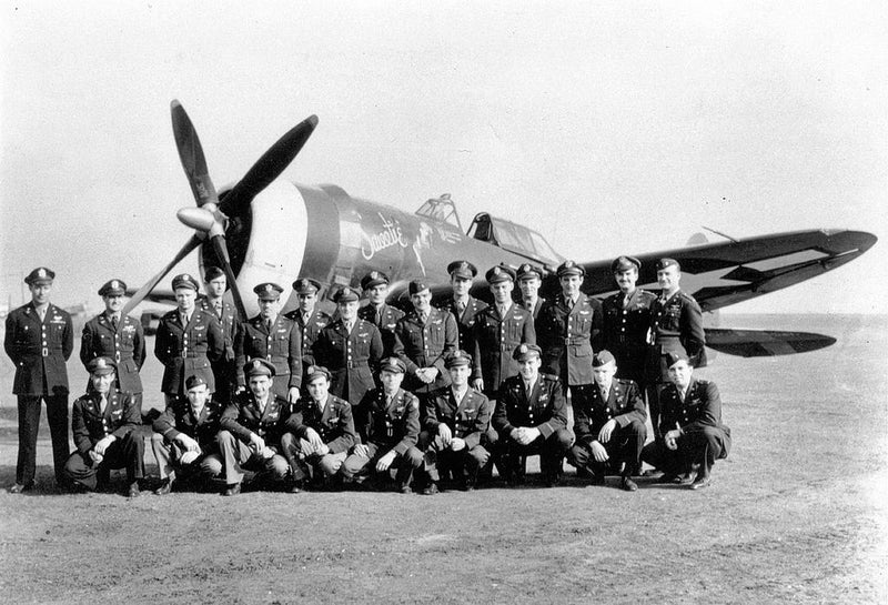 P-47D Pilots of the  486th Fighter Squadron, 352nd Fighter Group RAF Bodney March 1944