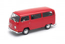 Volkswagen Type 2 “Bus” T2 (Red) 1972, 1:24 Scale Diecast Car