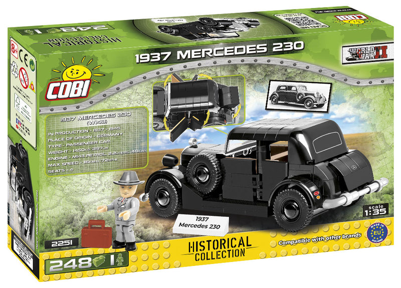 1937 Mercedes 230, 248 Piece Block Kit Back Of Box