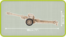 7.5 cm PAK 40 Anti-Tank Cannon, 90 Piece Block Kit Completed Didmensions