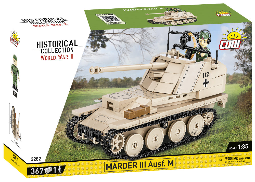 Sd.Kfz 138 Marder III Ausf. M Tank Destroyer, 367 Piece Block Kit