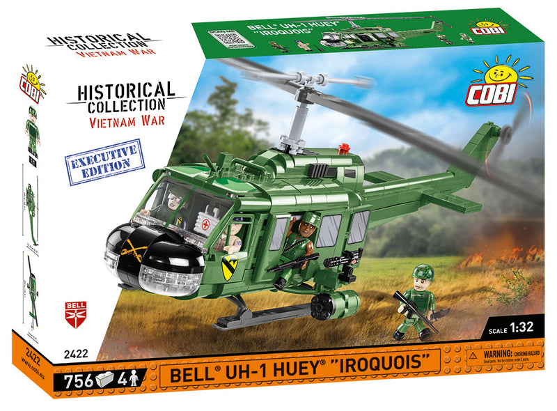 Bell UH-1 Iroquois “Huey” Helicopter, Executive Edition 756 Piece Block Kit