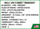 Bell UH-1 Iroquois “Huey” Helicopter, Executive Edition 756 Piece Block Kit Technical Data