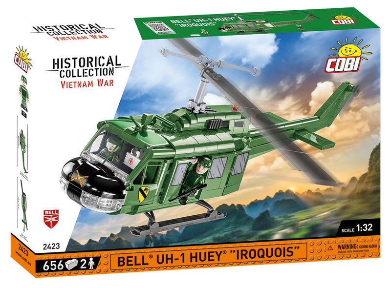Bell UH-1 Iroquois “Huey” Helicopter, 656 Piece Block Kit By Cobi