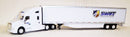 Kenworth T680 Sleeper Cab (White)  Swift Transportation w/ 53’ Trailer 1:87 (HO Scale) Model by Trucks N Stuff