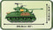 M4A3E8 “Easy Eight”  Sherman Tank  725 Piece Block Kit Side View