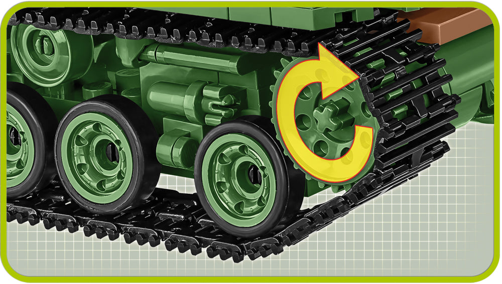 M4A3E8 “Easy Eight”  Sherman Tank  745 Piece Block Kit