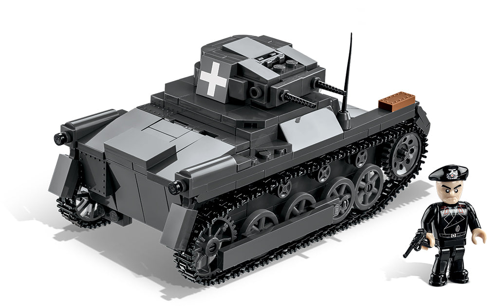 Panzer I Ausf. A 1939, 330 Piece Block Kit Rear Side  View