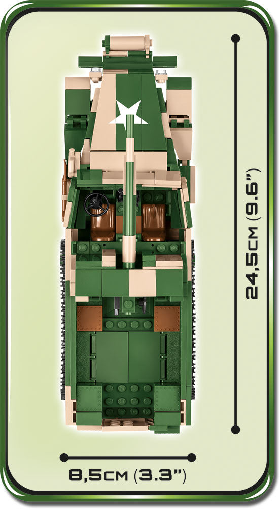 M3 Gun Motor Carriage 576 Piece Block Kit Top View