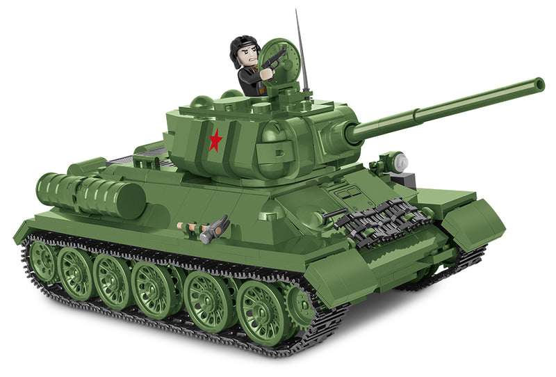 T-34/85 Tank, 668 Piece Block Kit By Cobi Front View