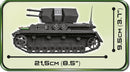 Flakpanzer IV Wirbelwind, 590 Piece Block Kit Side View Dimensions