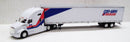 Kenworth T680 Sleeper Cab (White) W/ 53’ Dry Van Con-way Truckload Livery, 1:87 (HO) Scale Model By Trucks N Stuff
