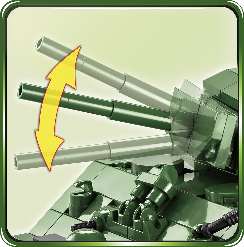 M4A3E2 “Jumbo” Sherman Tank 720 Piece Block Kit Turret Detail