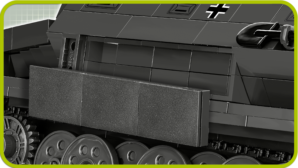 Sd.Kfz. 251/1 Ausf. A Halftrack, 590 Piece Block Kit Side Armor Detail