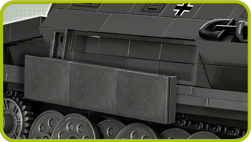 Sd.Kfz. 251/1 Ausf. A Halftrack, 590 Piece Block Kit Side Armor Detail