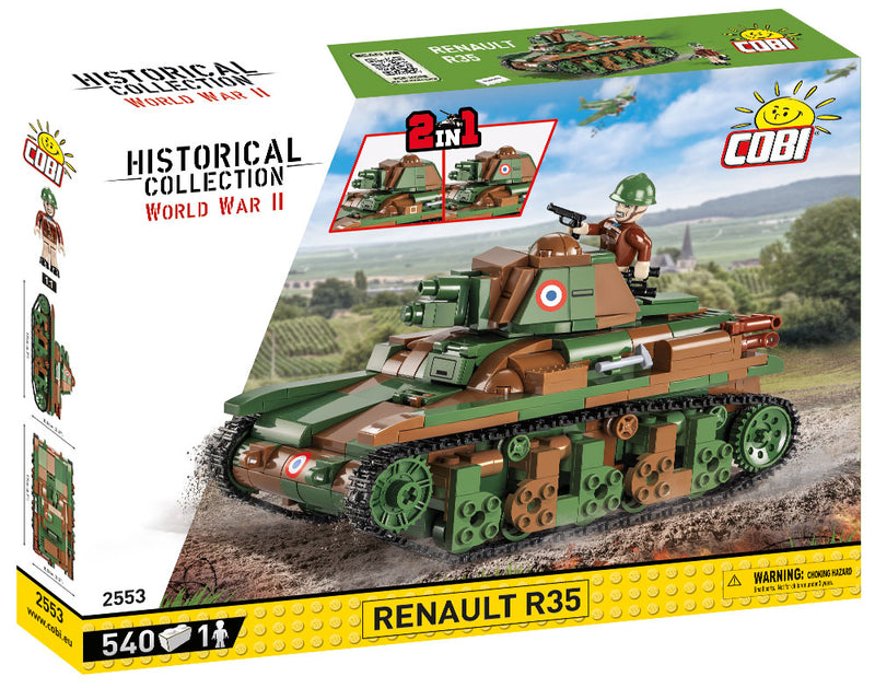 Renault R35 Light Tank 540 Piece Block Kit