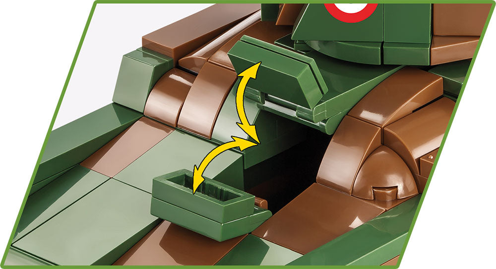 Renault R35 Light Tank 540 Piece Block Kit Driver Hatch