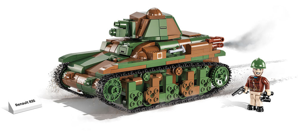 Renault R35 Light Tank 540 Piece Block Kit Completed Kit